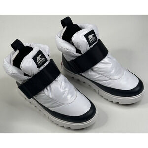 Sorel Joan of Arctic Next Lite Strap Puffy Boots Womens 7M White Waterproof